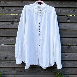 CP Shades White Linen Shirt